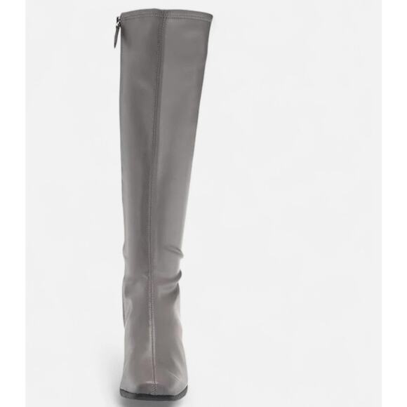 Aerosoles Women's Square Toe Micah Tall Boots Grey Size 7 - Picture 2 of 6